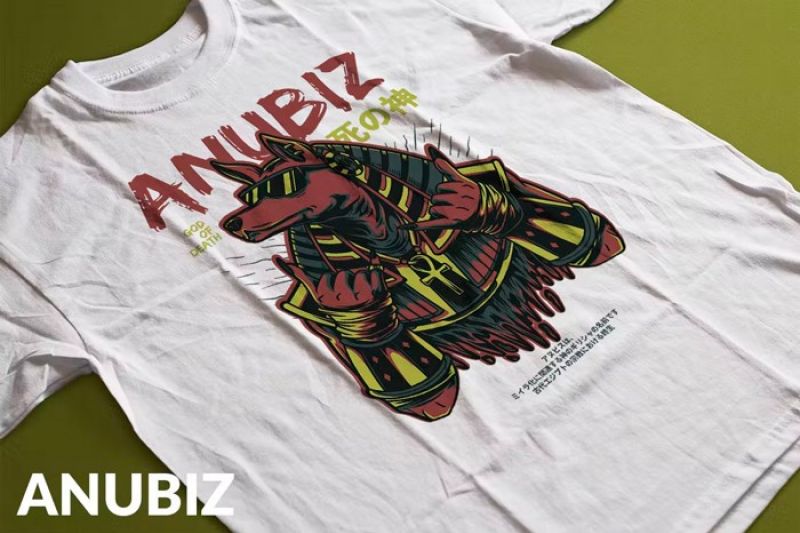Принт на футболку «Анубис»