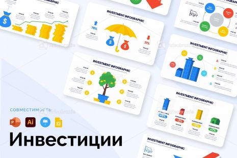 Шаблоны инвестиционной инфографики